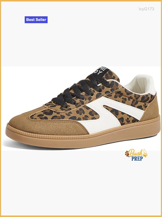 Shoes - Vintage Leather & Suede Patchwork Sneakers, Cushioned Non-Slip Retro Shoes